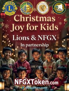 NFGX and Lions Feeding Joy for 150 Kids Banner