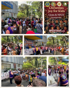 $NFGX Token Community and Lions International Feeding Joy for Kids 1