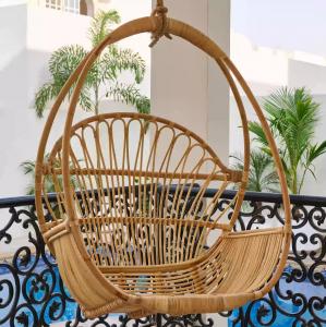 Hanging chair on balcony for small space styling