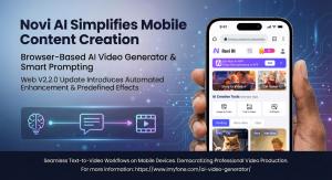Novi AI Web V2.2.0 browser-based AI video generator for mobile