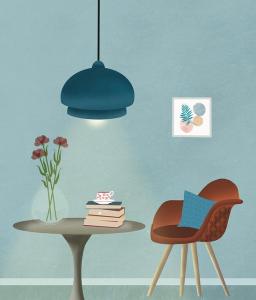 Minimal, calm interior space symbolizing mental health support, reflection, and stability during outpatient treatment.
