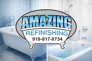 All Amazing Bathtub Refinishing NC surfaces come with a 5-year guarantee!
