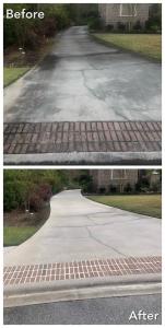 Pressure washing driveway in Ocala