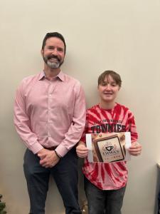 Bryan Hoffman with proud student Emma