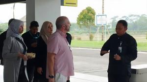 Mr. Michael Aumock, Chief Commercial Officer of Seaplane Asia (middle) and Mr. Mohamad Holik Muardi, General Manager of Banyuwangi Airport, during a recent visit for partnership finalisation between Santai Seaplane and Banyuwangi Airport