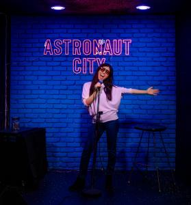 Astronaut City owner Teresa Lo performs in Arcadia