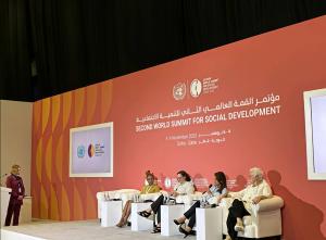Global ESG Leadership Organization (ESGIN) at the UN Second World Summit for Social Development, Doha 2025, exemplifying strategic ESG leadership, impact-driven finance, inclusive social development, and high-level multilateral engagement.