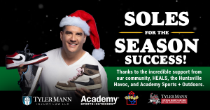 Tyler Mann Injury Law’s “Soles for the Season” Campaign