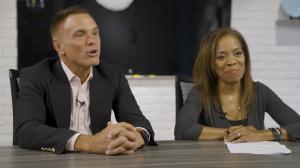 Kevin Harrington on the set of Boom America