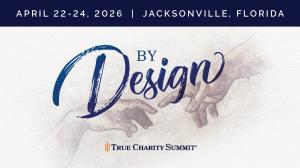 'By Design' Graphic for True Charity Summit 2026 conference