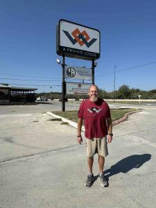 Warriors Heart Lodge’s Sober Living Manager Kevin Moye expressed deep gratitude for mattresses donation from W2MF for veterans and first responders in recovery.