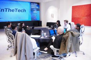Inthetech conducts interviews with media representatives from five countries during the Global Media Meetup.