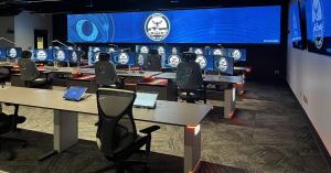 Interior photo of the Gastonia, NC. Real Time Crime Center (RTCC)