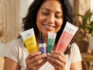 showing off food grade skincare