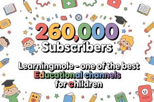 LearningMole YouTube Channel Passes 260,000 Subscribers, Becoming the Best Education Channel for Children