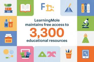 LearningMole Maintains Free Access to 3,300 Educational Resources for Schools