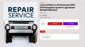 Lexus GX460 logic board repair service cost