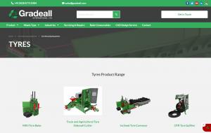 tyre recycling equipment - Gradeall International