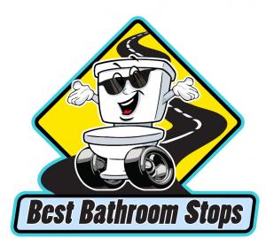 Image of happy toilet on roadway.