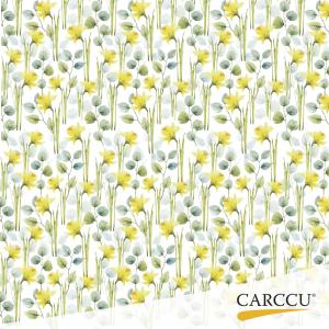 Påsklilja (Daffodil): Yellow-green accents evoking early spring freshness and light movement.