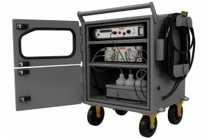 The 'Electra' is a mobile non-drip unit that can be used for both electroplating and anodizing. It is one of Corrdesa's 'Corrosion Remediation Systems'.