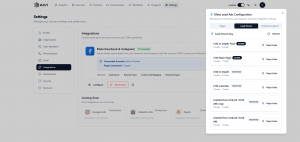 AIVI IGNITE platform dashboard displaying connected Facebook Lead Forms integration with real-time lead engagement activity showing SMS, voice call, and email automation