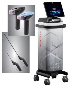 QuantumRF™ by InMode radiofrequency device with touchscreen console, handpiece applicators, and precision probes used for skin tightening, fat reduction, and body contouring treatments.