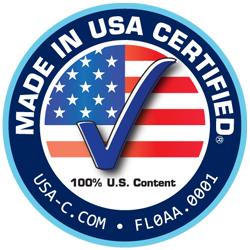 MADE IN USA CERTIFIED SEAL