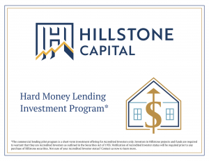 Hillstone Capital's Proprietary Hard Money Lending Visual Icon
