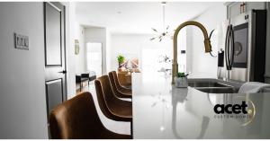 Custom kitchen design built by ACET Custom Homes with high-quality finishes and functional layout