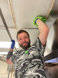 Active involvement in professional commercial kitchen sanitation