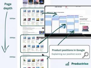 Turn organic product rankings from Google to actionable data in the Productrise platform
