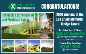 Public City Architecture and Rite-Way Fencing Win the 2026 Les Grube Memorial Design Award