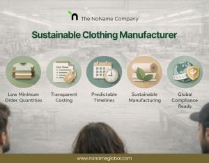 NoName is a sustainable clothing manufacturer for small fashion brands and startups