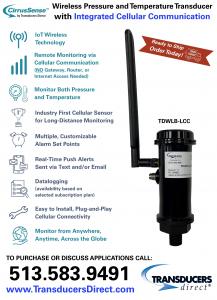 Cellular, Wireless, Remote Monitoring Sensor - Transducers Direct