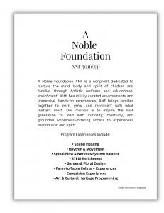 a noble Foundation ANF Inc., Whitney McWhorter, Noble Adventures Magazine