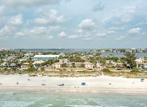 Camelot by the Sea Resort is located across from the beach in St. Pete Beach, Florida