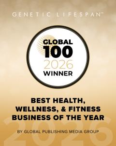 Genetic LifeSpan Global 100 Award 2026 winner for Best Health, Wellness, and Fitness Business