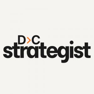 D2C Strategist: Building Digital Strategy Logo