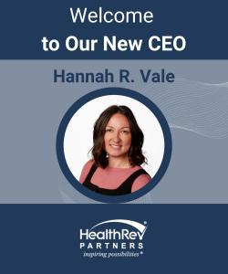 Professional headshot of Hannah R. Vale, new CEO of HealthRev Partners