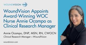 WoundVision Appoints Award-Winning WOC Nurse Annie Ocampo as Clinical Research Manager