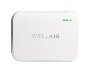 A wall-mounted indoor air and environmental quality (IAQ/IEQ) sensor that is certified by RESET and is part of the Works with WELL catalog