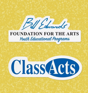 The Bill Edwards Logo and Class acts logos stacked