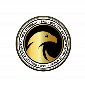 A circular logo on a black background. In the center is a stylized gold eagle head facing to the right, designed with smooth, curved shapes rather than detailed feathers. The gold coloring has a subtle gradient, giving it a metallic appearance. Surroundin