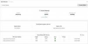 Chainlist Snippet of Krown Network Speed