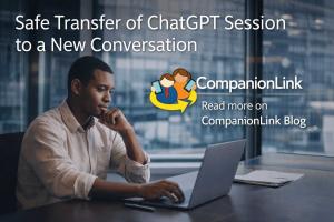 A productive worker reloading ChatGPT to preserve context but work faster