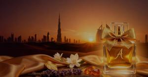 Luxury perfume gift concept illustrating AI-powered personalized gifting in Dubai.