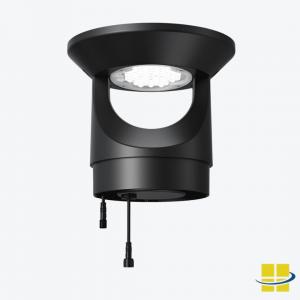 SECU 3w Solar-Powered Security Bollard Light (White Light Bollard Head)