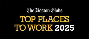 The Boston Globe 2025 Top Places to Work Badge