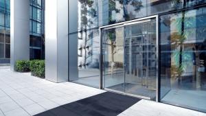 front glass entrance door